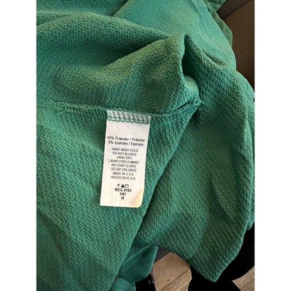 NWT Meghan LA Womens Lilypad Emerald Maxi Dress Size M - Picture 6 of 6